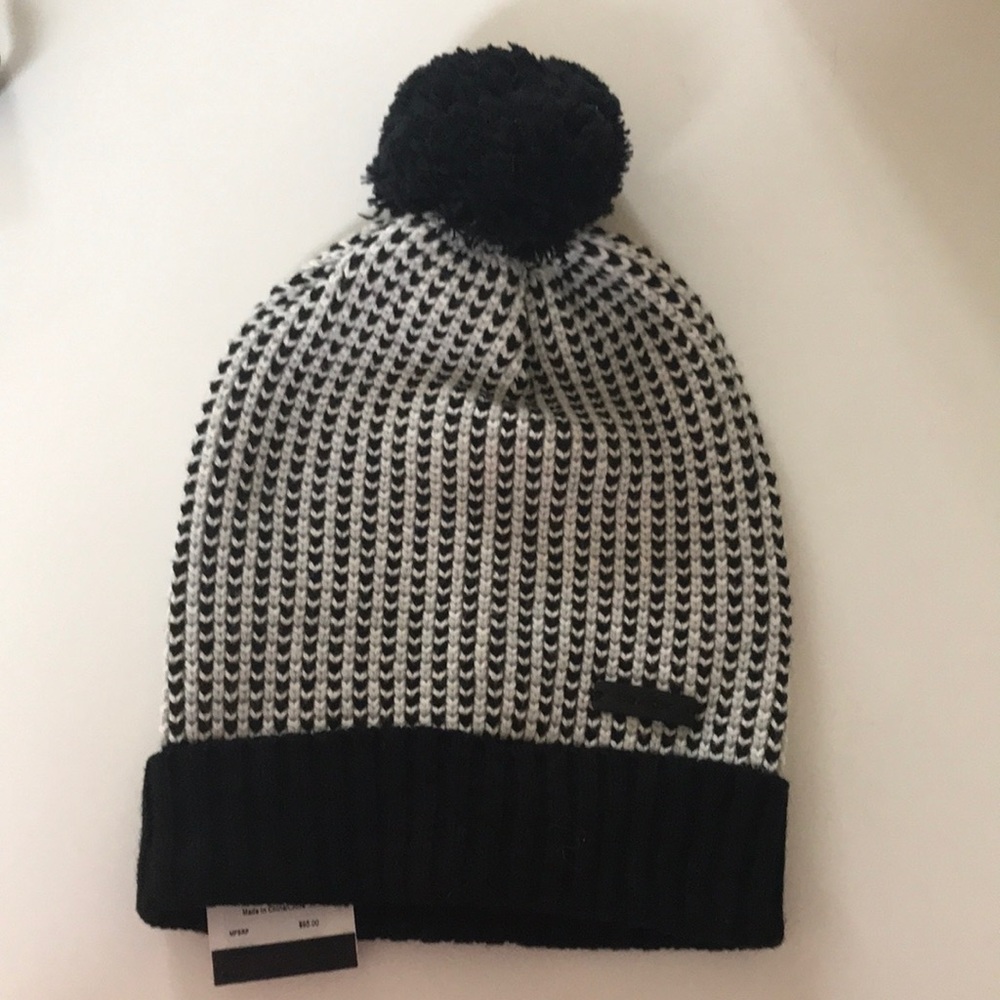 Black and white Coach hat